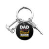 Wholesale Father's Day Hammer Wrench Screwdriver Color Printed Stainless Steel Keychain