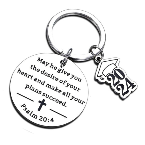 Wholesale Stainless Steel Graduation Season Inspirational Keychains