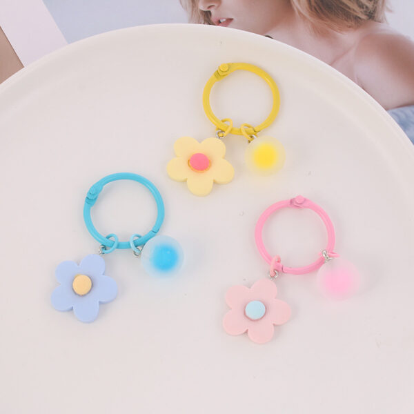 O1CN01lNFi4m2M1nY3e8vNQ_2213233119768-0-cib Wholesale Resin Color Flower Keychain