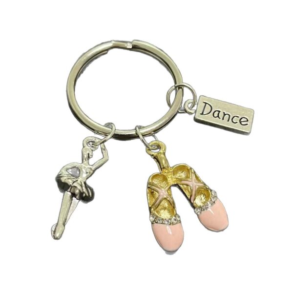 Wholesale Dance Beautiful Dancing Shoes Ballet Dancer Keychain