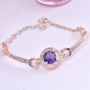 Rose Gold + purple