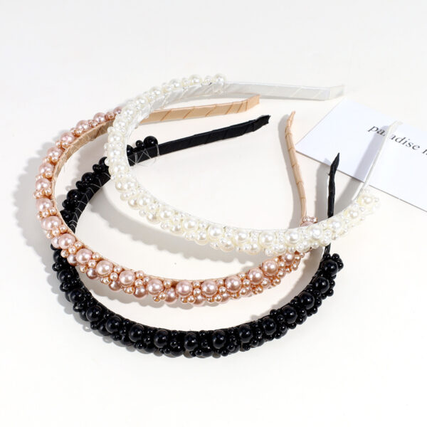 O1CN01lV2haR239be7KGMcb_2161687213-0-cib Wholesale Solid Colored Pearl Hair Bands