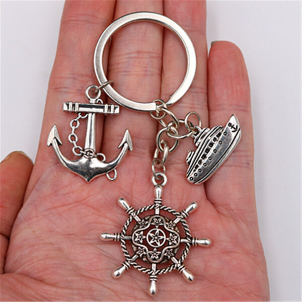 O1CN01lV3iwe1XwYEBMBoFC_2212961112988-0-cib Wholesale Ship Rudder Anchor Brave Keychain