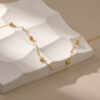 Wholesale Brass Plated 18K Gold Pearl Necklace
