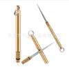 Wholesale brass integrated creative portable fruit pick stainless steel multifunctional titanium alloy toothpick