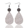 Wholesale Wooden Retro Style Natural Cork Crack Earrings