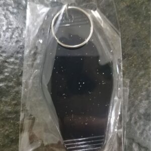 Translucent black (glitter) room card