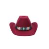 Wholesale Imitation Cashmere Turquoise Western Cowboy Hats