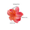 Wholesale Colorful Frangipani Resin Hair Clips