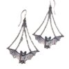 O1CN01laNzAc1TI0tTeS4V4_2206709272358-0-cib Wholesale Goth Theme Vintage Temperament Fashion Bat Alloy Earrings