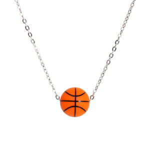 Basketball stainless steel necklace
