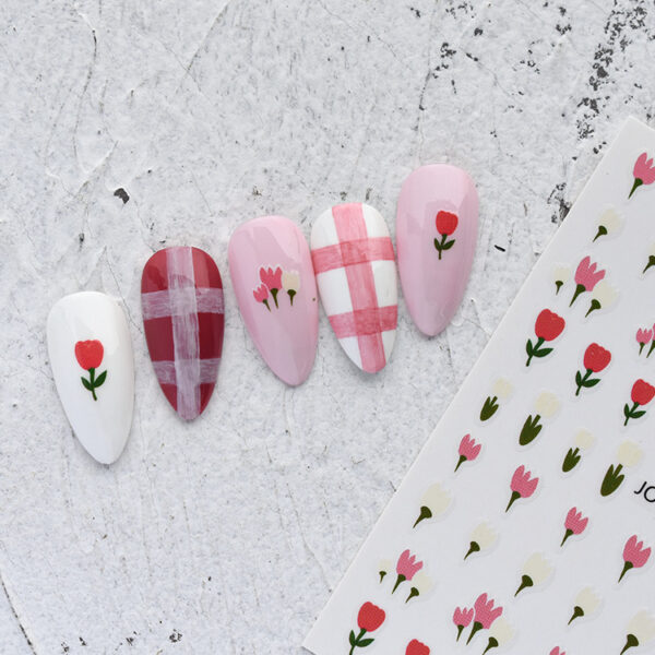 Wholesale Paper Small Flowers Petals Leaves Nail Art Stickers
