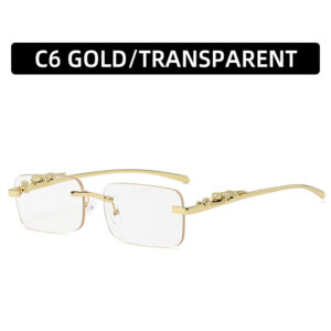 C6-Gold Frame White