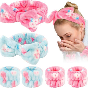 Pink strawberry three-piece set (3 elastic bands)