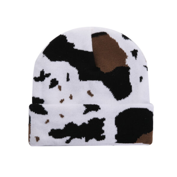 O1CN01leGs6z1QAjZ5ZpxzU_962731936-0-cib-1 Wholesale Acrylic Autumn and Winter Leopard Patterned Cow Knitted Wool Hats