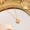 O1CN01lgx0d720XTZ3Jyezh_2217677156859-0-cib Wholesale 18K Four-leaf Clover Titanium Clavicle Chain