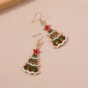 O1CN01liKQeH1gFnsegB85K_2213748334113-0-cib Wholesale Christmas Alloy Diamond Inlaid Christmas Tree Drop Oil Earrings