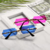 Wholesale PC Colorful Hollow Frameless Sunglasses