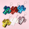 Wholesale PET Sequined Cactus Keychain Set of 6