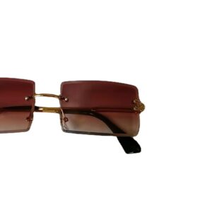 In stock / Gold frame tea red