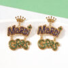 Wholesale Carnival Zinc Alloy  Mardi Gras Earrings