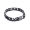 Wholesale Men's Double Buckle Alloy Bracelet