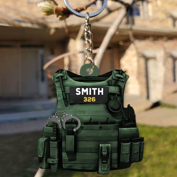 O1CN01lkMgph1bCWw0q2LKh_2213278133429-0-cib Wholesale Police Acrylic Flat Backpack Keychain