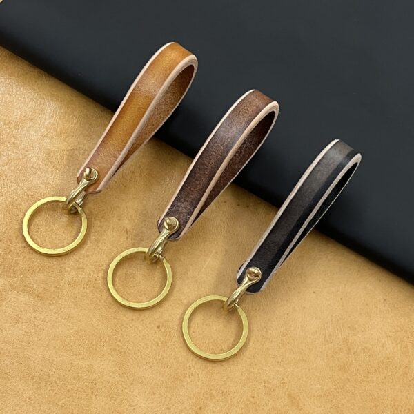 O1CN01lkj6y91Zlg1FE07MC_2200807573235-0-cib Wholesale Genuine Leather Brass Horseshoe Chain Keychains