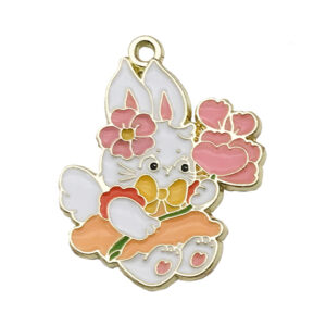 1 Flower Bunny 24x30mm-2.8g-18548 / Drip Easter Series