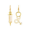 O1CN01lndgFS1VaRt3Y6bAR__2212758802669-0-cib Wholesale Gold Syringe Stethoscope Pendant Hanging Earrings