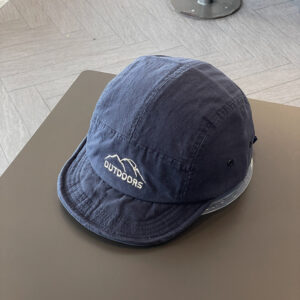Mountain peak soft short brim peaked cap-navy blue / Adjustable