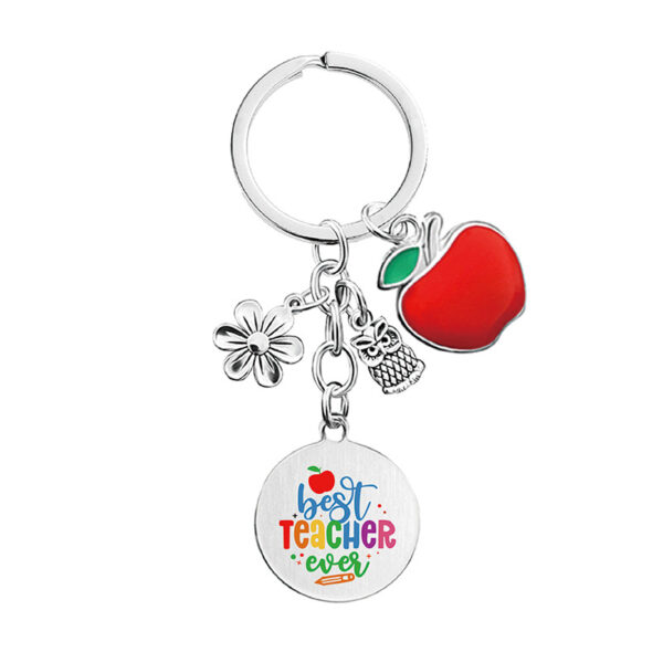 Wholesale Thanksgiving Teacher's Day Metal Keychains