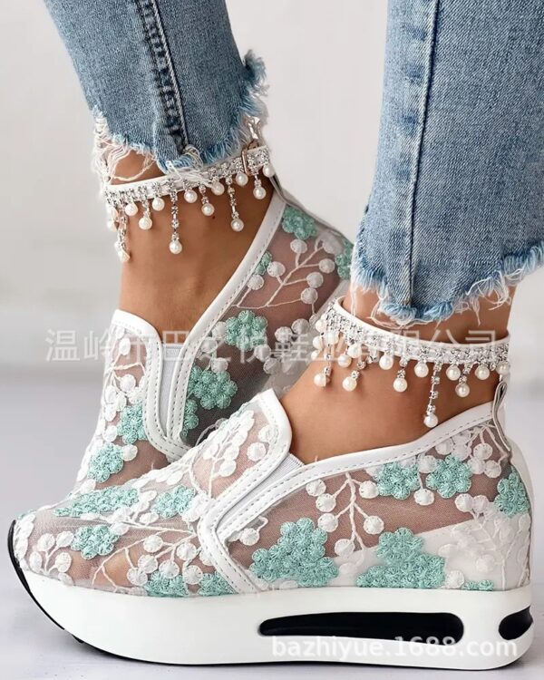 Wholesale Spring and Summer Rubber Lace Mesh Sandals