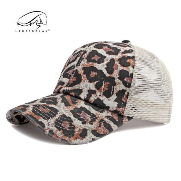Wholesale Breathable Mesh Washed Distressed Crossover Ponytail Baseball Cap