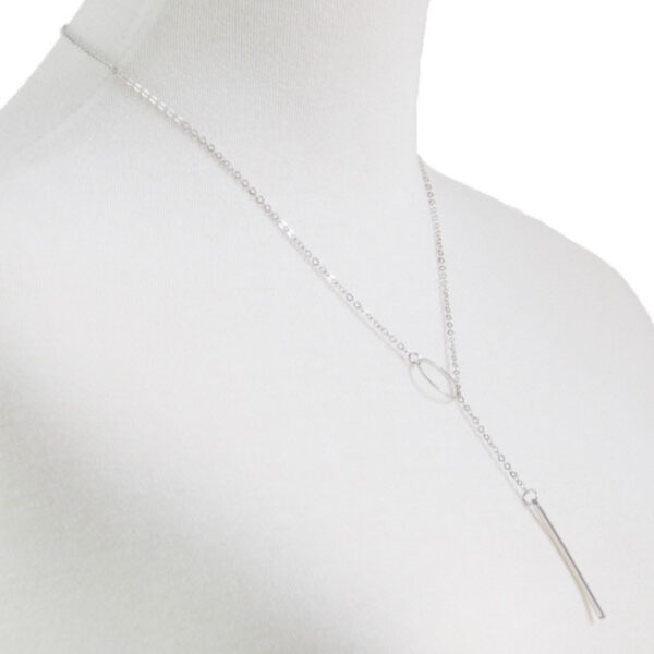 Wholesale Minimalist Chain Metal Ring Long Alloy Neck Chain