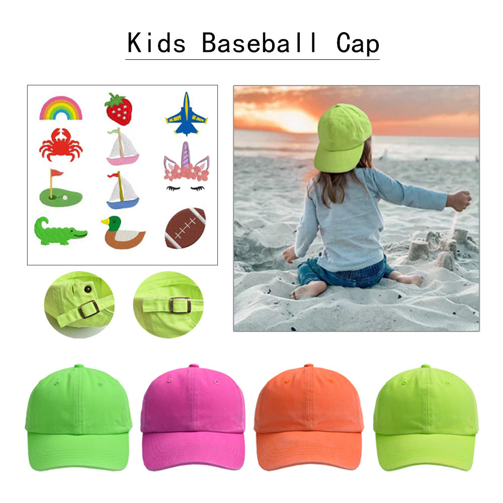 Wholesale Solid Color Personalized Fluorescent Chilen's Duckbill Caps
