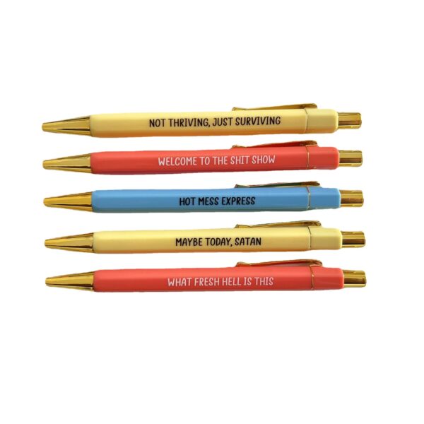 O1CN01lrf4nR1Bs2owiEdaW_0-0-cib Wholesale Plastic Welcome To The Shit Show Fun Pen Set