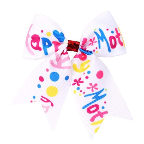 Wholesale Mother's Day Bows Cloth Hair Clips