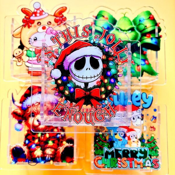 Wholesale 10cm Cartoon Christmas DIY Acrylic Pen Holder OLY Exclusive