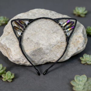 Dark purple cat ears