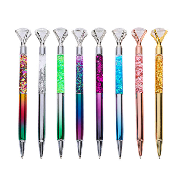 Wholesale Plastic Diamond Oil Quicksand Ballpoint Pen