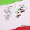 Wholesale Christmas Acrylic Colorful Lantern Ball Original Design Colorful Lantern Pendant Earrings