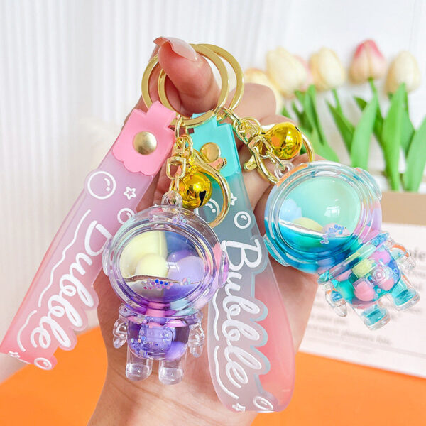 O1CN01lw7TNr1pwhU3Fikdk__2213299315425-0-cib Wholesale Acrylic Astronaut Liquid Quicksand Key Chain