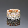 Wholesale Copper Full Diamond Round Ring