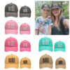 Wholesale Cotton Parent-child Three-row Letter MAMA MINI Baseball Cap