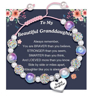 Lettering Granddaughter + Blue Purple + Granddaughter card