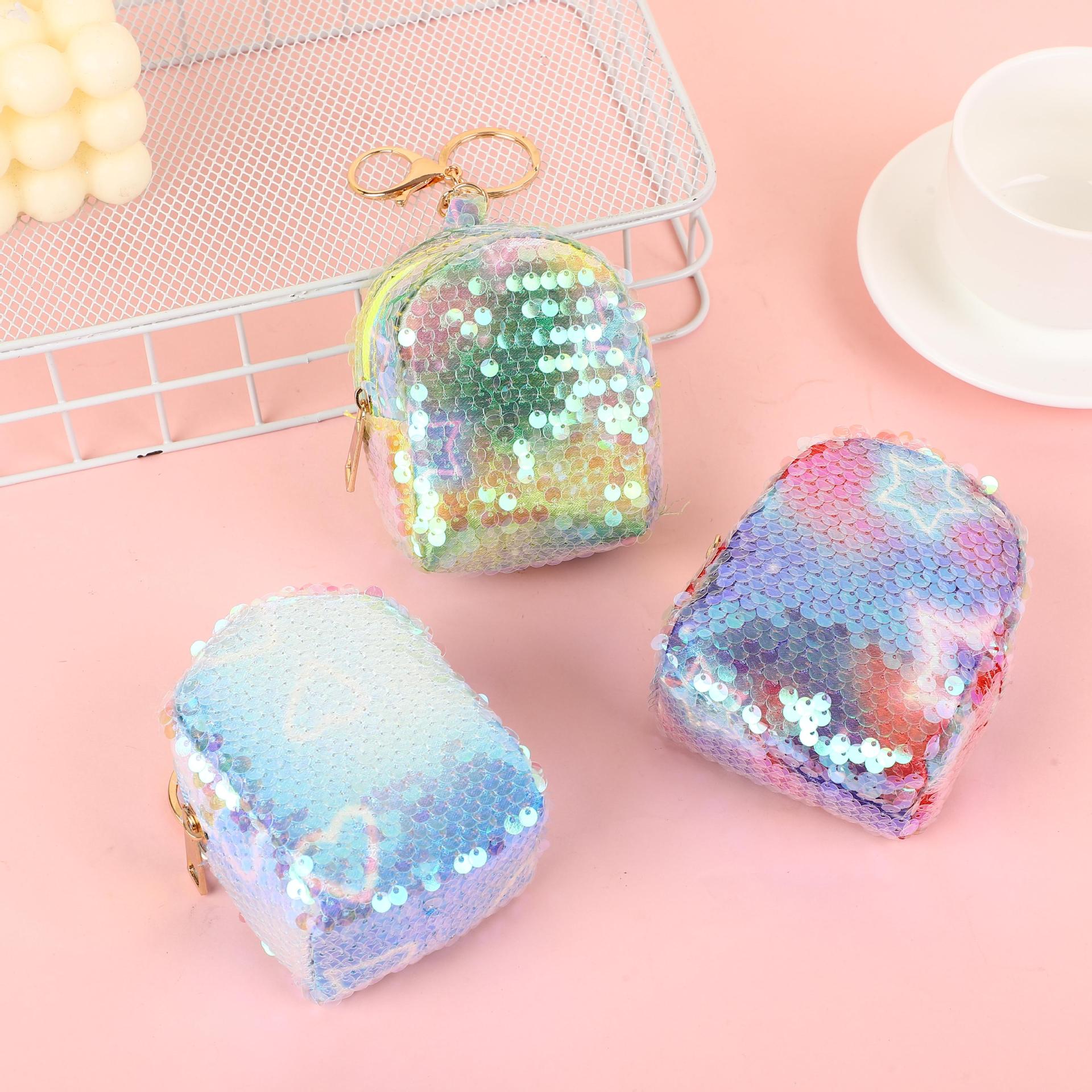 Wholesale Sequin Coin Purse Keychain