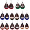 Wholesale Rugby Drop Shaped Leather Earrings