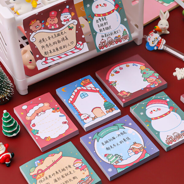 Wholesale Paper Cartoon Christmas Sticky Notes