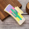 Wholesale Western Style Cactus Leather Hair Clip Shark Clip Combination